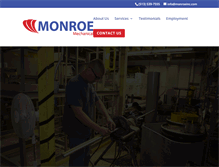 Tablet Screenshot of monroeinc.com